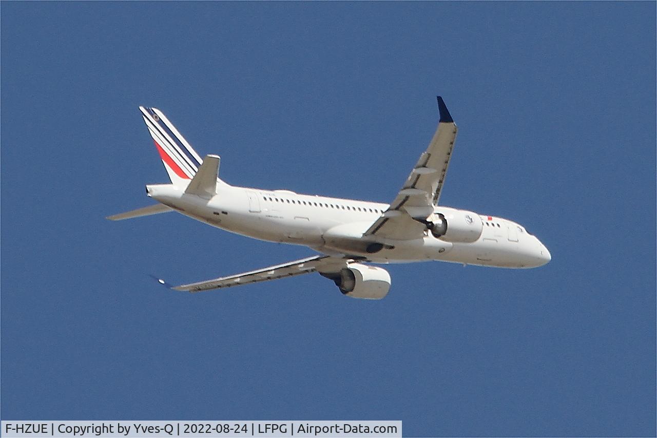 F-HZUE, 2021 Airbus A220-300 C/N 55146, Airbus A220-300, Climbing from rwy 09R, Roissy Charles De Gaulle airport (LFPG-CDG)