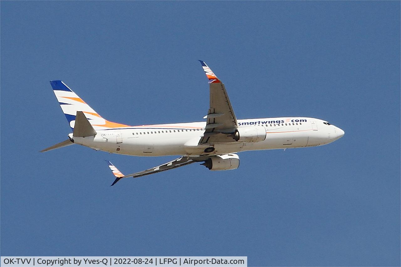 OK-TVV, 2012 Boeing 737-86N C/N 38027, Boeing 737-86N, Climbing from rwy 09R, Roissy Charles De Gaulle airport (LFPG-CDG)