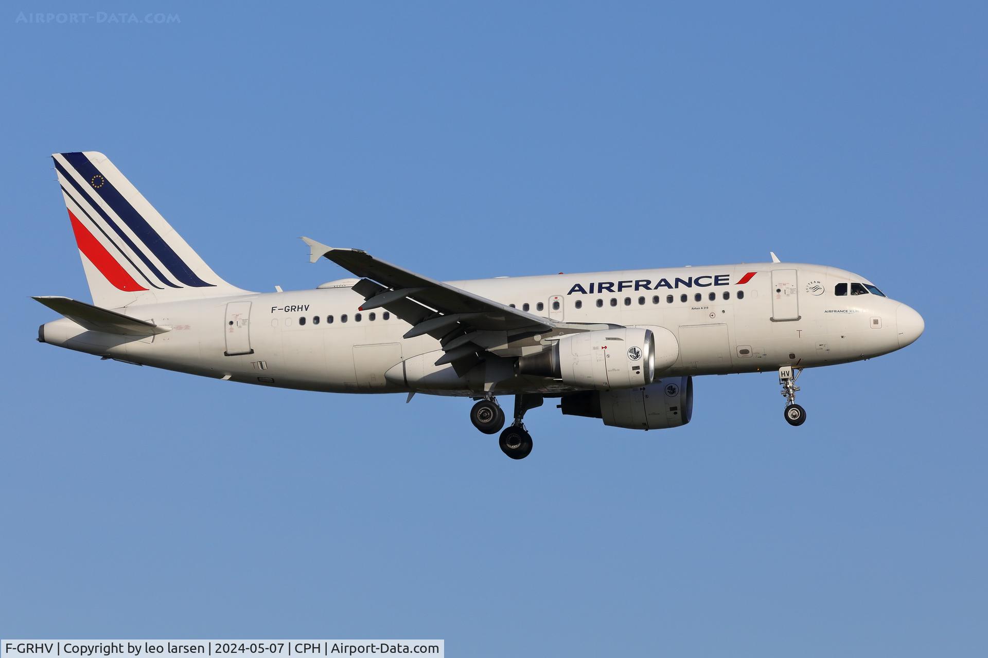 F-GRHV, 2001 Airbus A319-111 C/N 1505, Copenhagen 7.5.2024