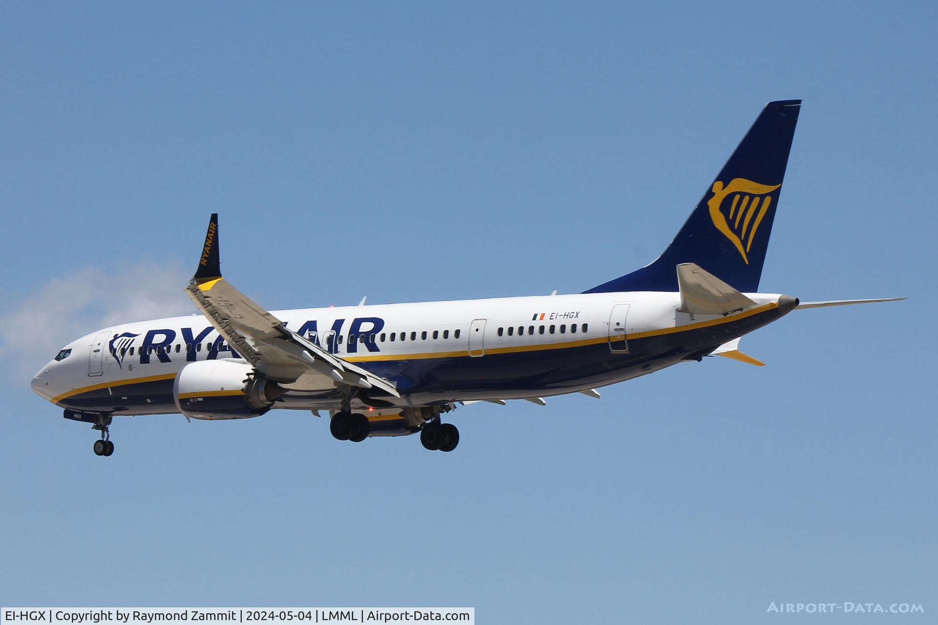EI-HGX, 2022 Boeing 737-8-200 MAX C/N 62335, B737-8 MAX EI-HGX Ryanair