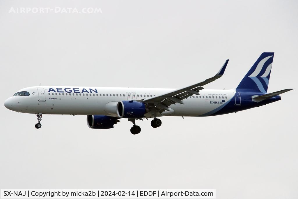 SX-NAJ, 2022 Airbus A321-271NX C/N 10832, Landing