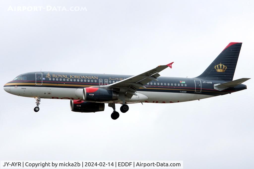 JY-AYR, 2011 Airbus A320-232 C/N 4817, Landing