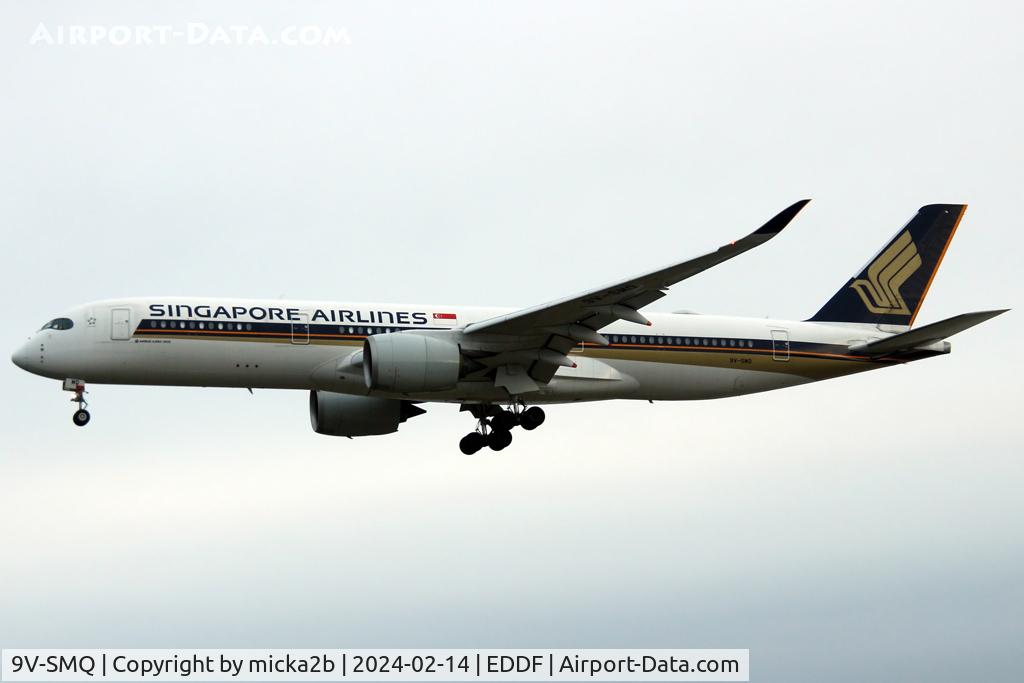 9V-SMQ, 2017 Airbus A350-941 C/N 133, Landing