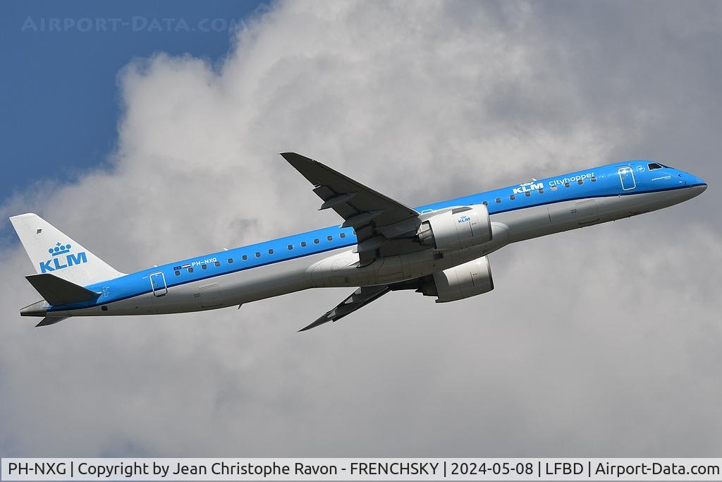PH-NXG, 2021 Embraer E195-E2 (ERJ-190-400STD) C/N 19020062, Bordeaux (BOD)	Amsterdam (AMS)	KL1442