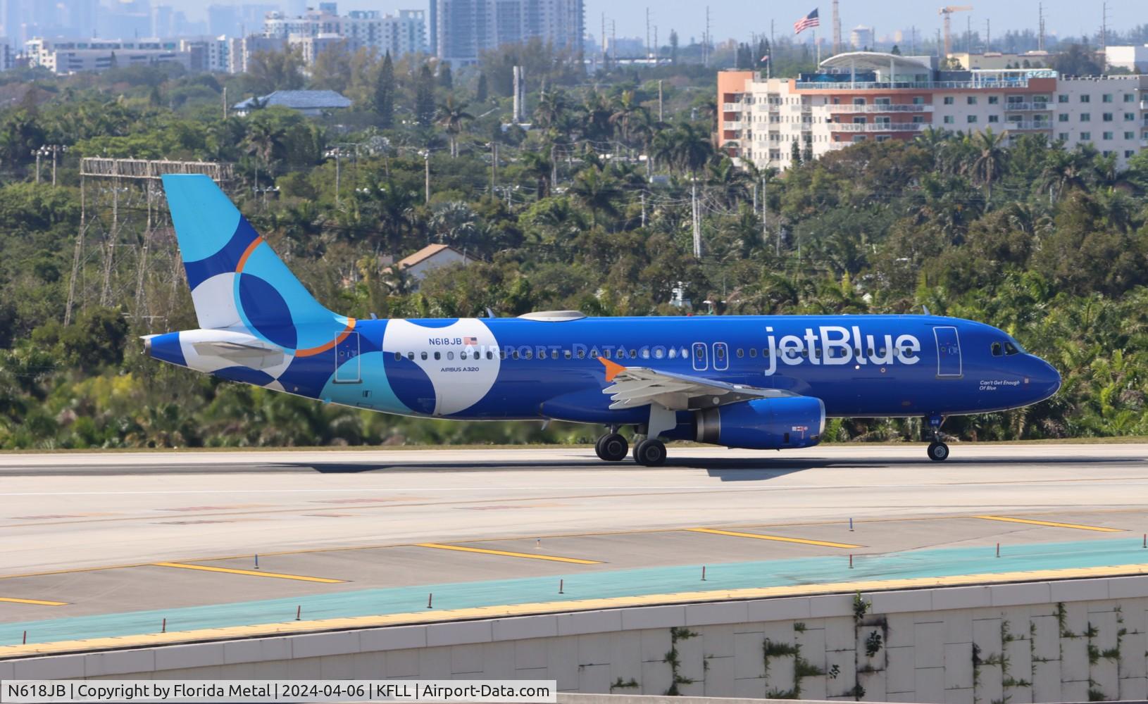 N618JB, 2005 Airbus A320-232 C/N 2489, JBU A320 nc zx FLL-CUN /MMUN