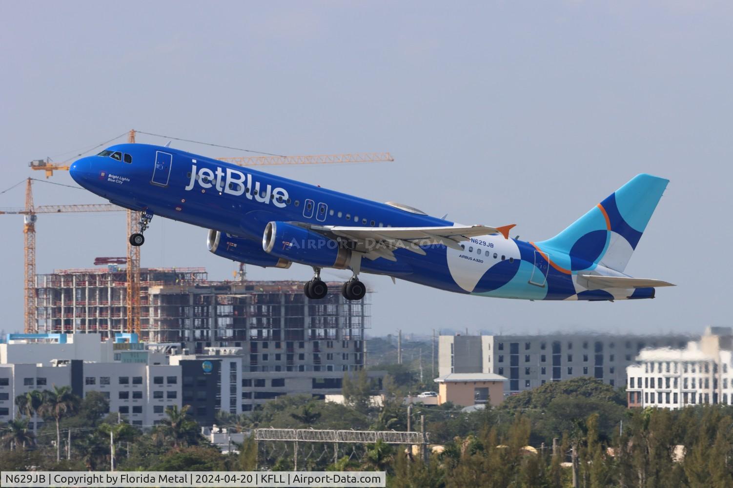 N629JB, 2005 Airbus A320-232 C/N 2580, JBU A320 nc zx FLL-KIN /MKJP to Kingston Jamaica