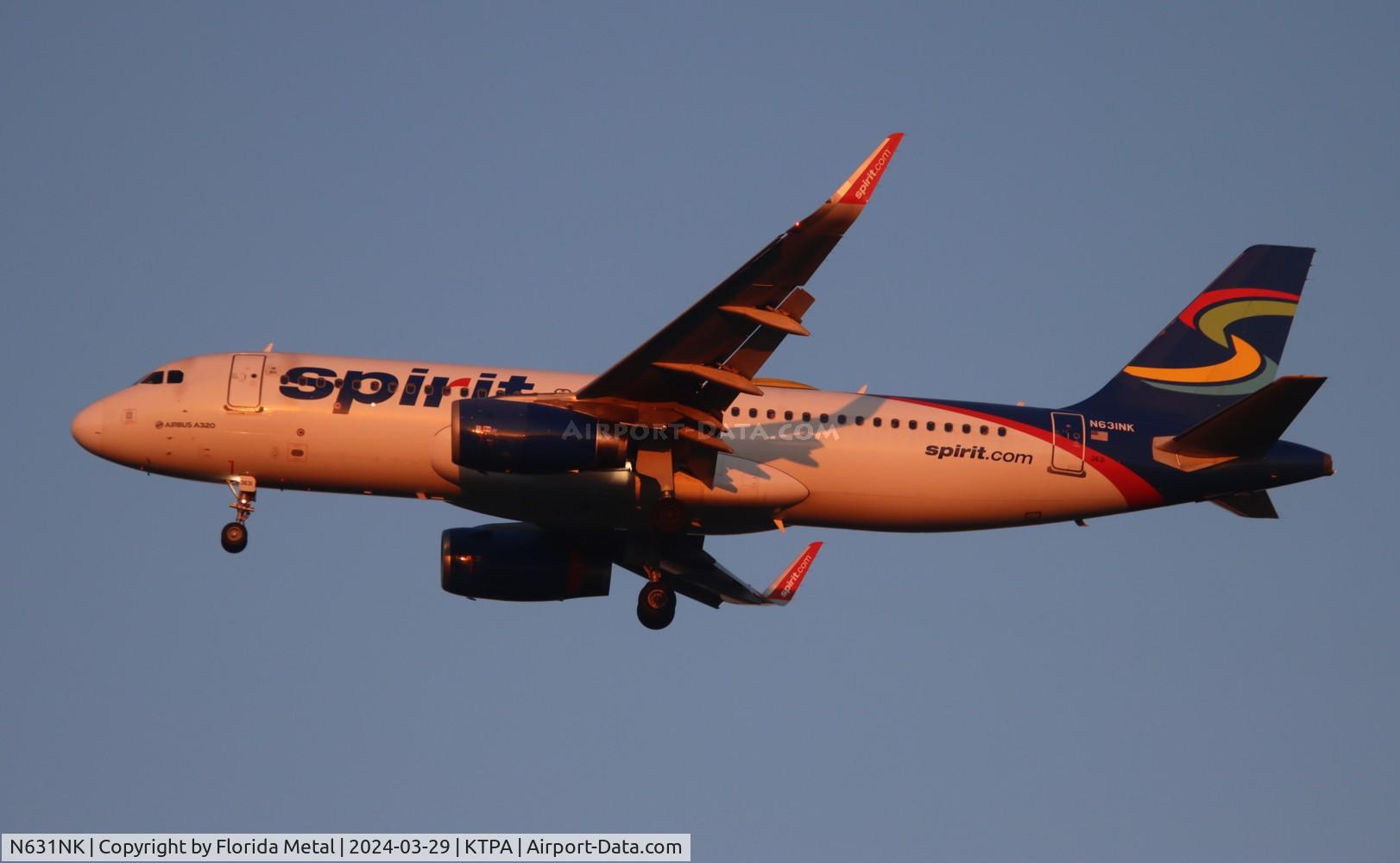 N631NK, 2014 Airbus A320-232 C/N 6327, NKS A320 oc zx DTW-TPA