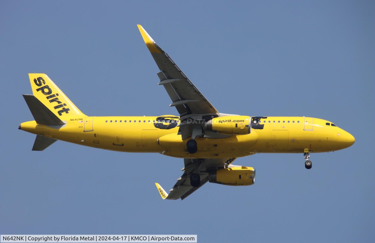 N642NK, 2015 Airbus A320-214 C/N 6586, NKS A320 yellow zx IAH-MCO