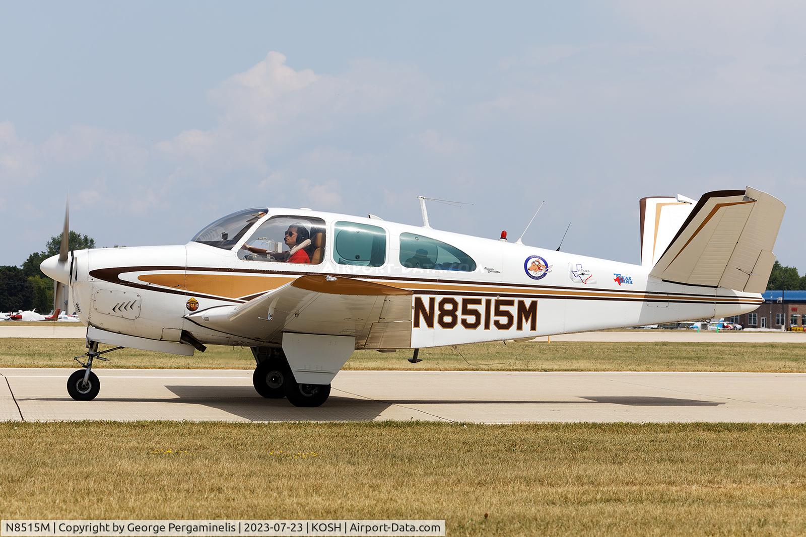 N8515M, 1963 Beech P35 Bonanza C/N D-7183, Airventure 2023.