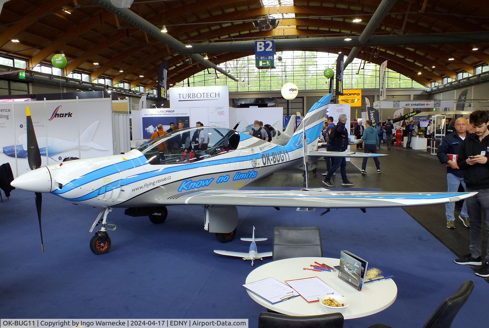 OK-BUG11, Shark Aero Shark C/N 114, Shark Aero Shark at the AERO 2024, Friedrichshafen