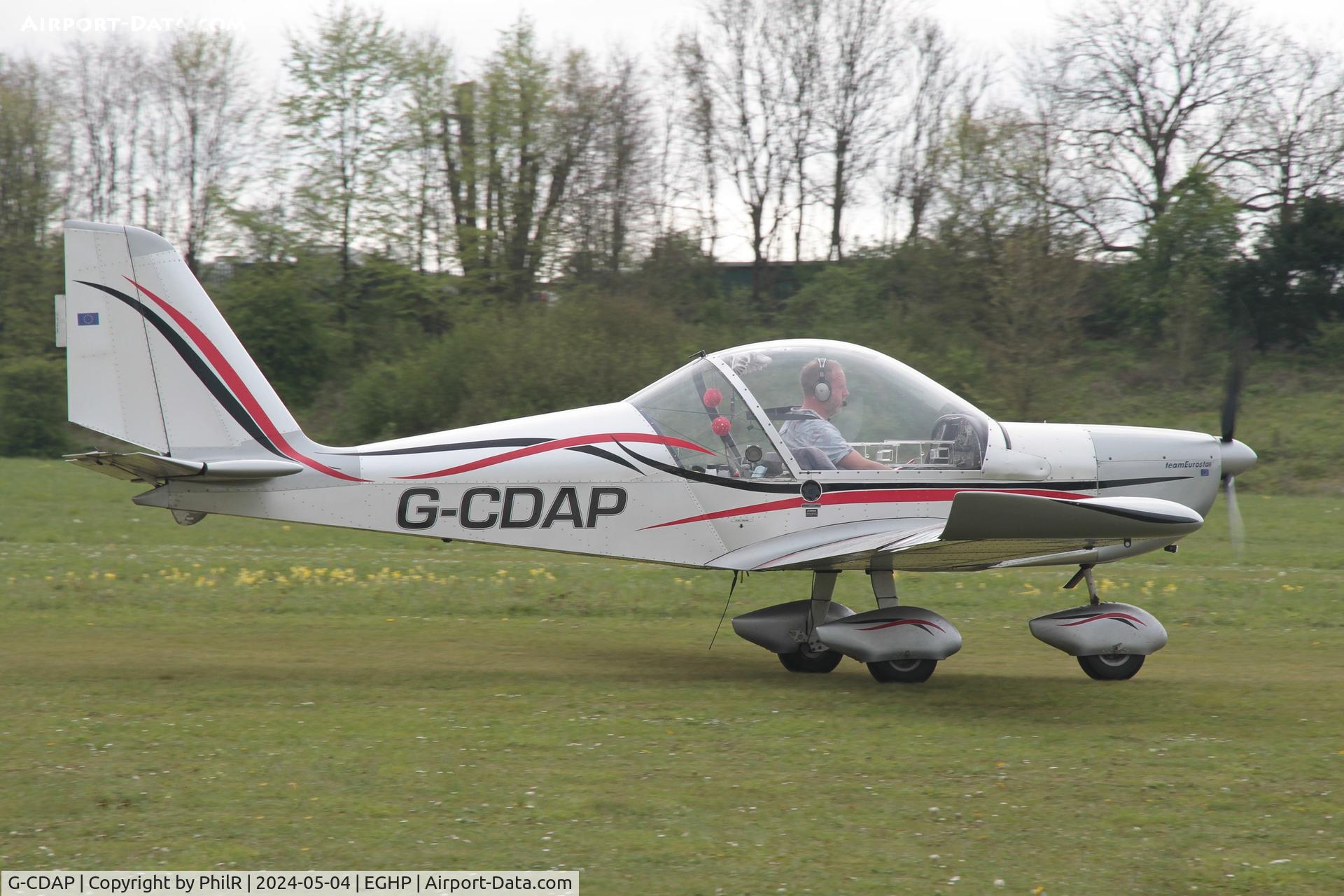 G-CDAP, 2004 Aerotechnik EV-97 TeamEurostar UK C/N 2114, G-CDAP 2004 Cosmik Aviation Ltd EV-97 Team Eurostar UK Popham 05.05.24