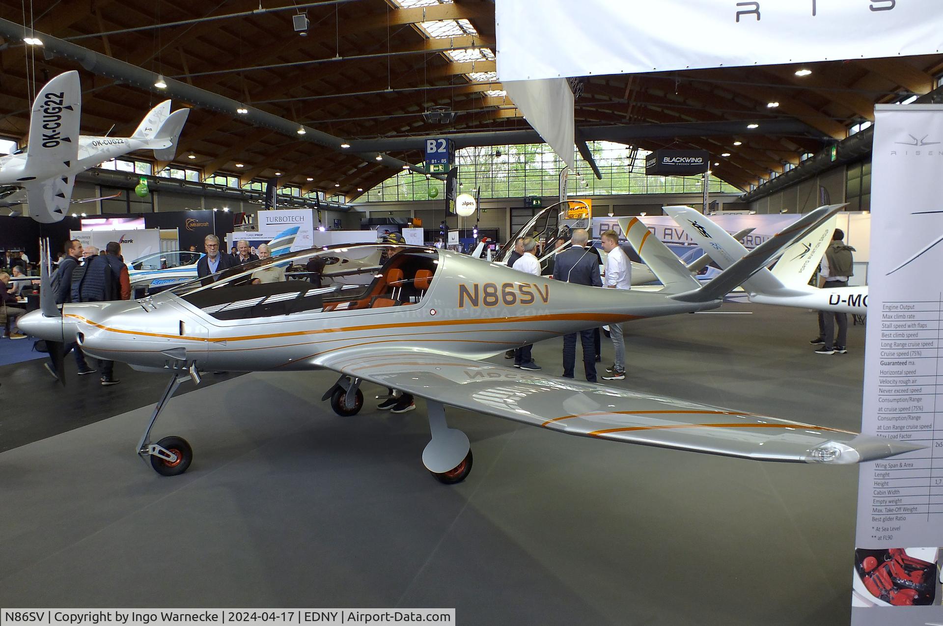 N86SV, 2024 Porto Aviation Risen SV C/N 37, Porto Aviation (Mauch, J) Risen SV at the AERO 2024, Friedrichshafen