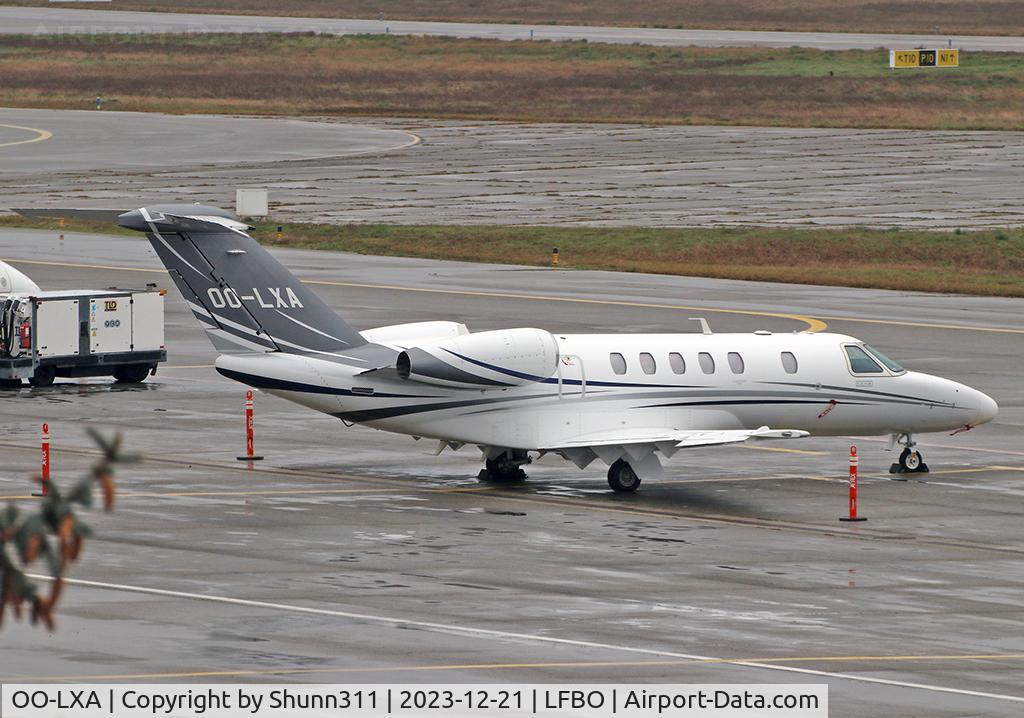 OO-LXA, 2022 Cessna 525C CitationJet CJ4 CitationJet CJ4 C/N 525C-0396, Parked at the General Aviation area...
