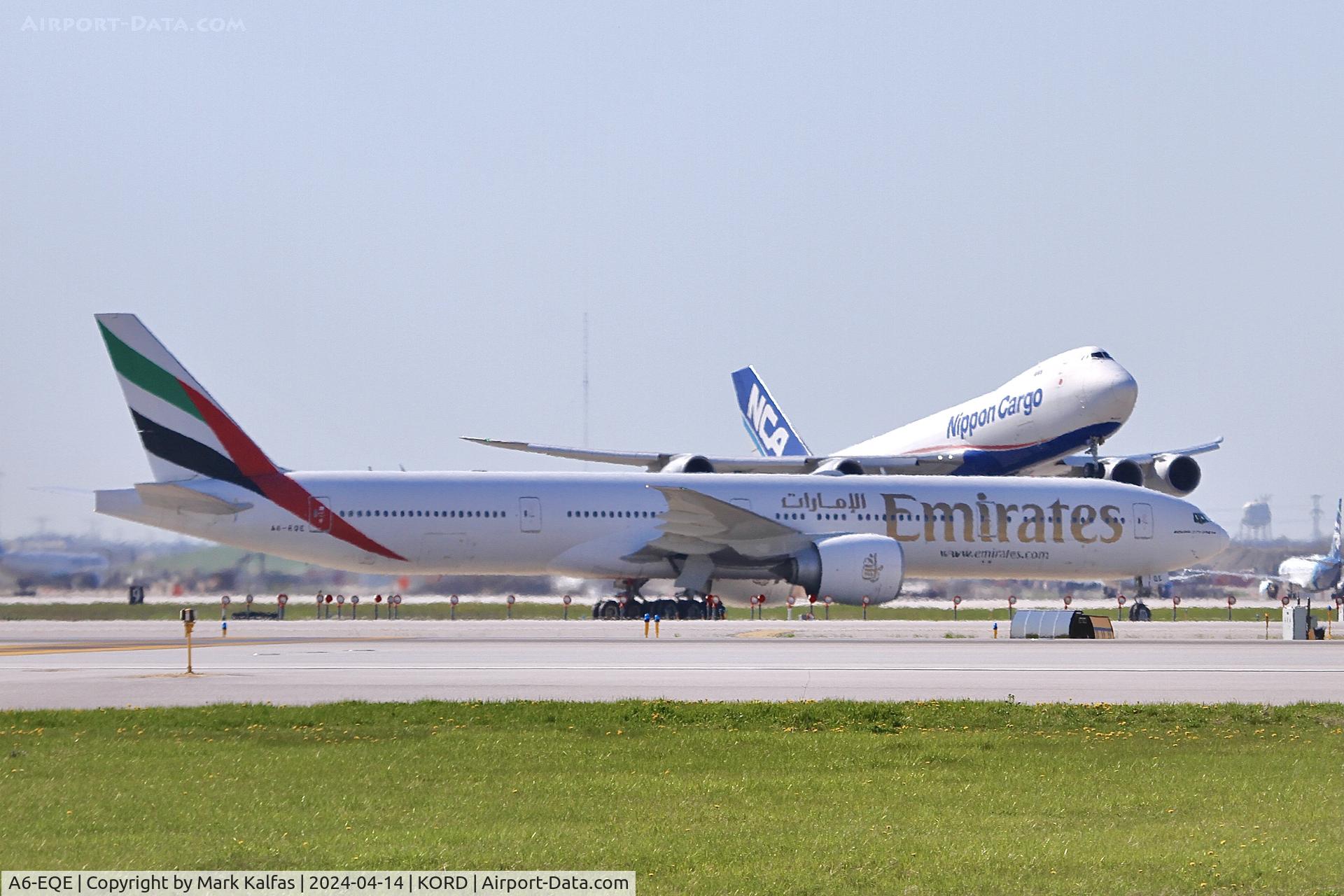 A6-EQE, 2017 Boeing 777-31H/ER C/N 42350, B77W Emirates Boeing 777-31H/ER A6-EQE UAE235 arriving at KORD from OMDB
