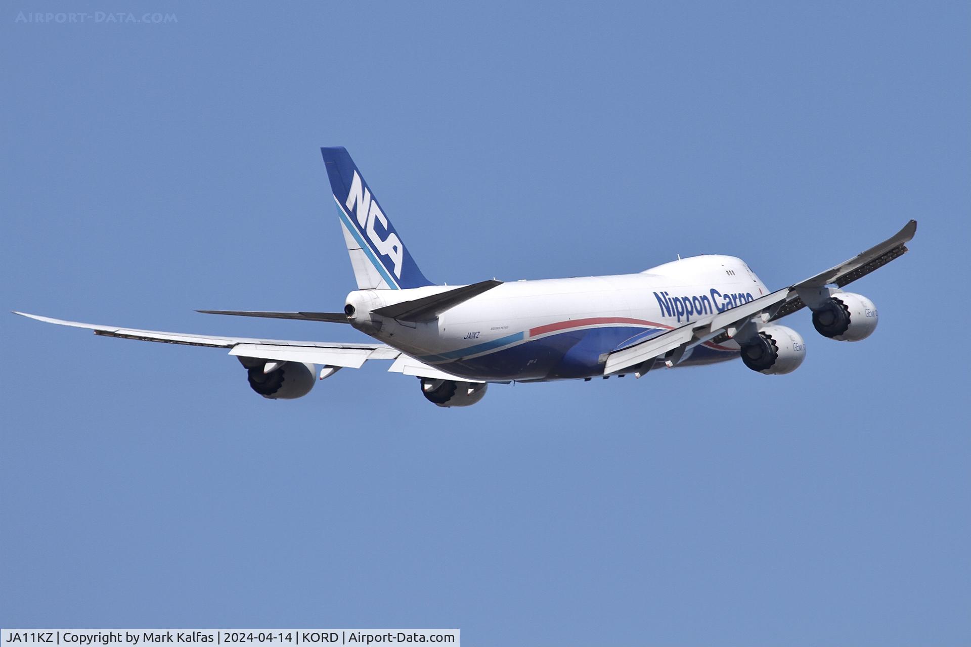 JA11KZ, 2010 Boeing 747-8KZF C/N 36136, B748 Nippon Cargo Boeing 747-8KZF JA11KZ NCA141 KORD-RJAA departing 10C KORD