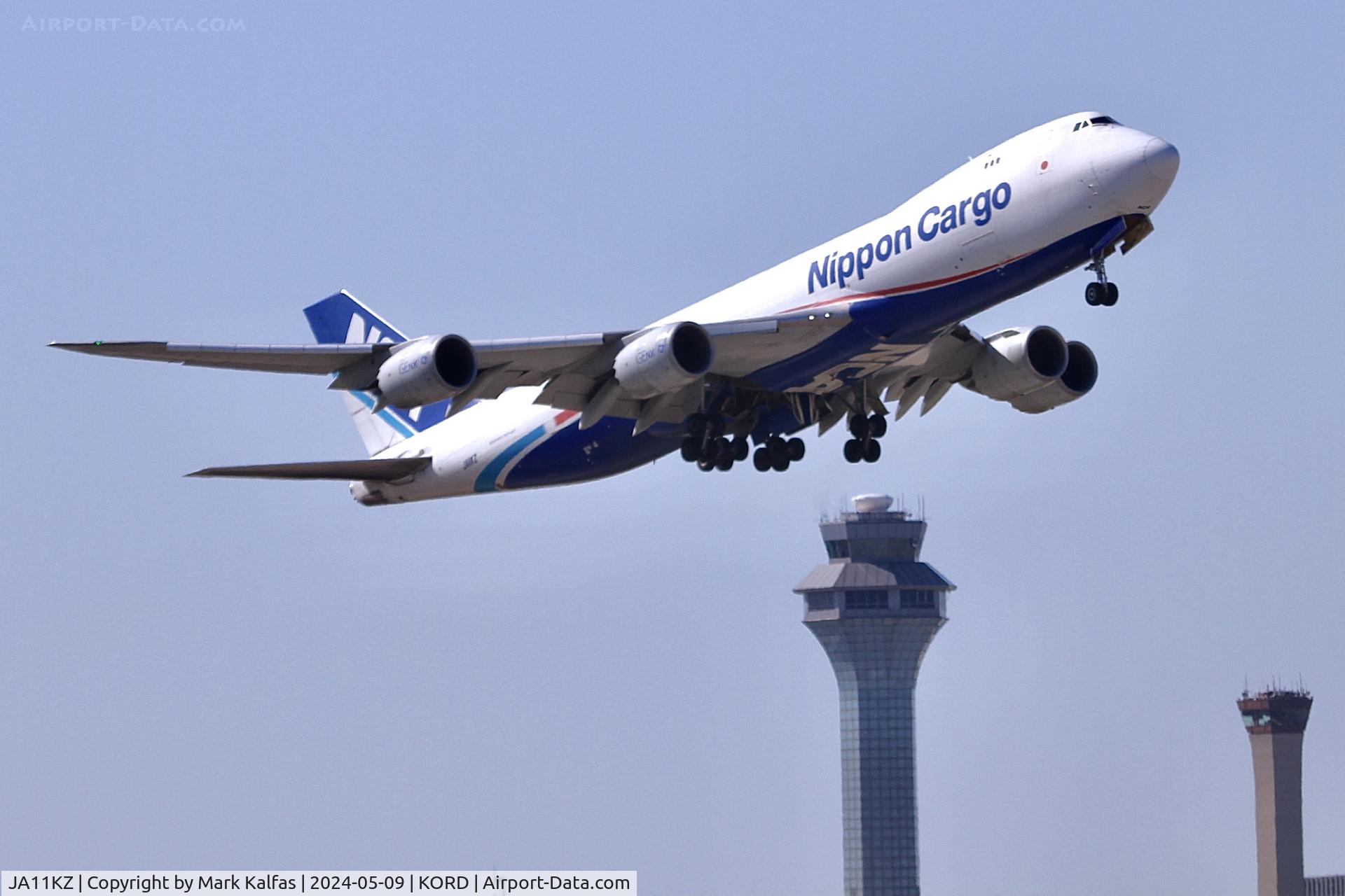JA11KZ, 2010 Boeing 747-8KZF C/N 36136, B748 Nippon Cargo Boeing 747-8KZF JA11KZ NCA141 KORD-RJAA departing 10C KORD
