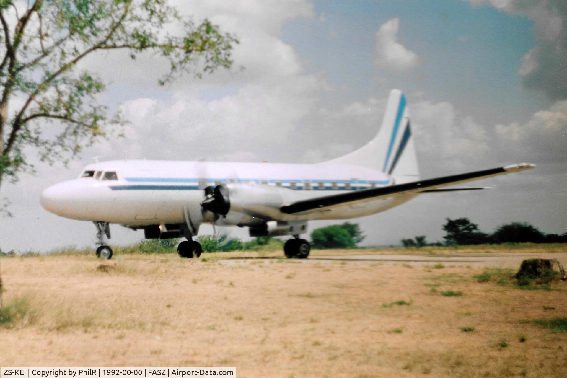 ZS-KEI, 1954 Convair 580 C/N 141, ZS-KEI 1954 Convair CV-580 Regional Air Skukuza South Africa 1992