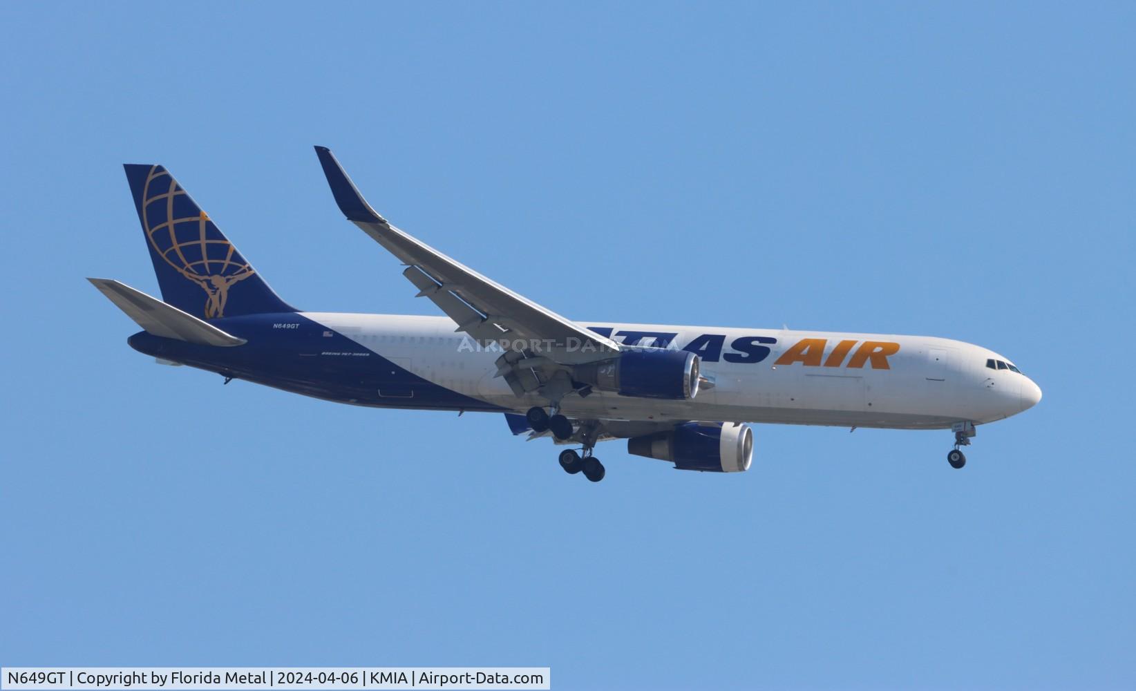 N649GT, 1992 Boeing 767-375/ER C/N 25864, GTI 767-300F zx MDE /SKRG - MIA