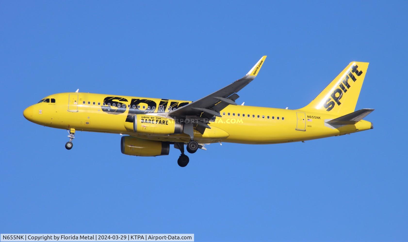 N655NK, 2018 Airbus A320-232 C/N 8376, NKS A320 zx DTW-TPA