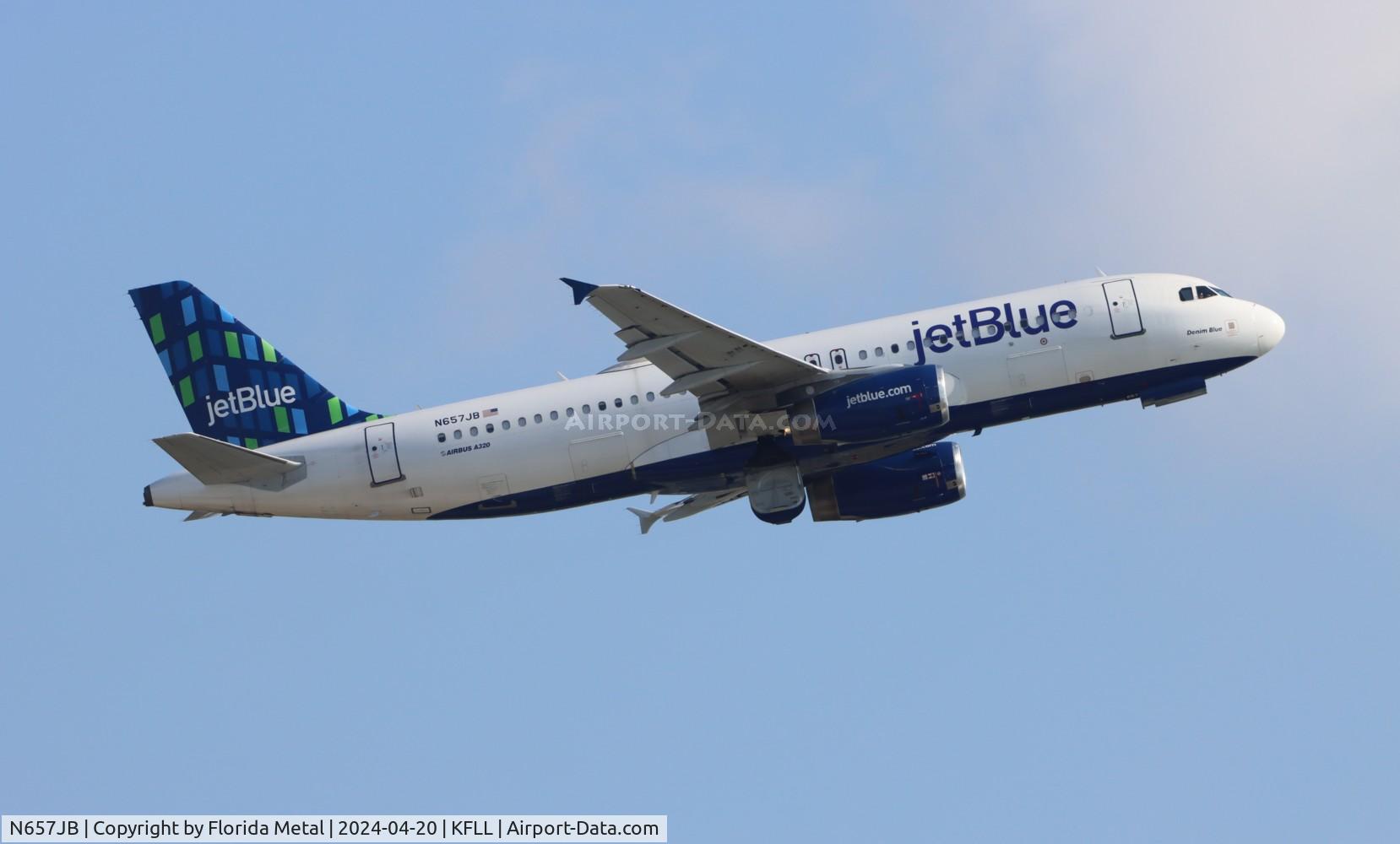 N657JB, 2007 Airbus A320-232 C/N 3119, JBU A320 zx FLL-BUF