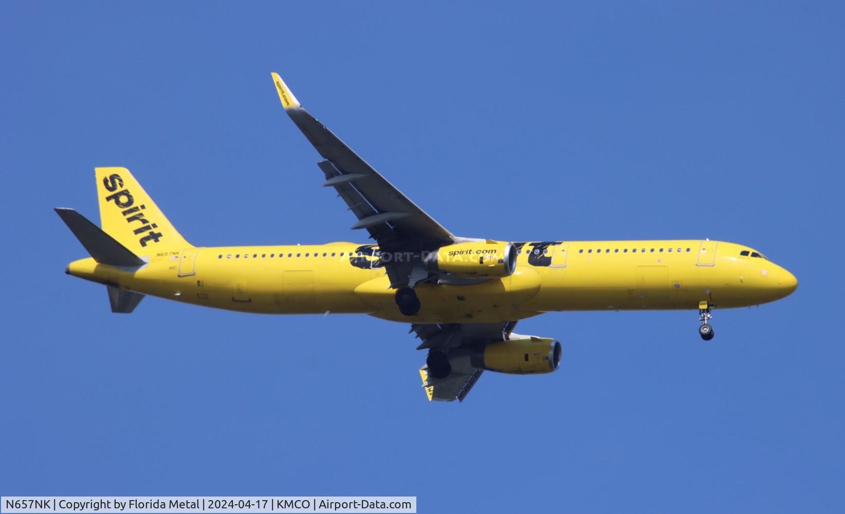 N657NK, 2015 Airbus A321-231 C/N 6672, NKS A321 zx PHL-MCO