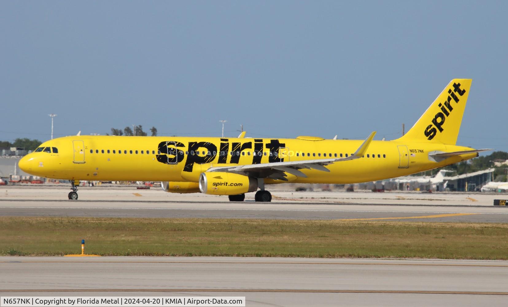 N657NK, 2015 Airbus A321-231 C/N 6672, NKS A321 zx MIA-SJU