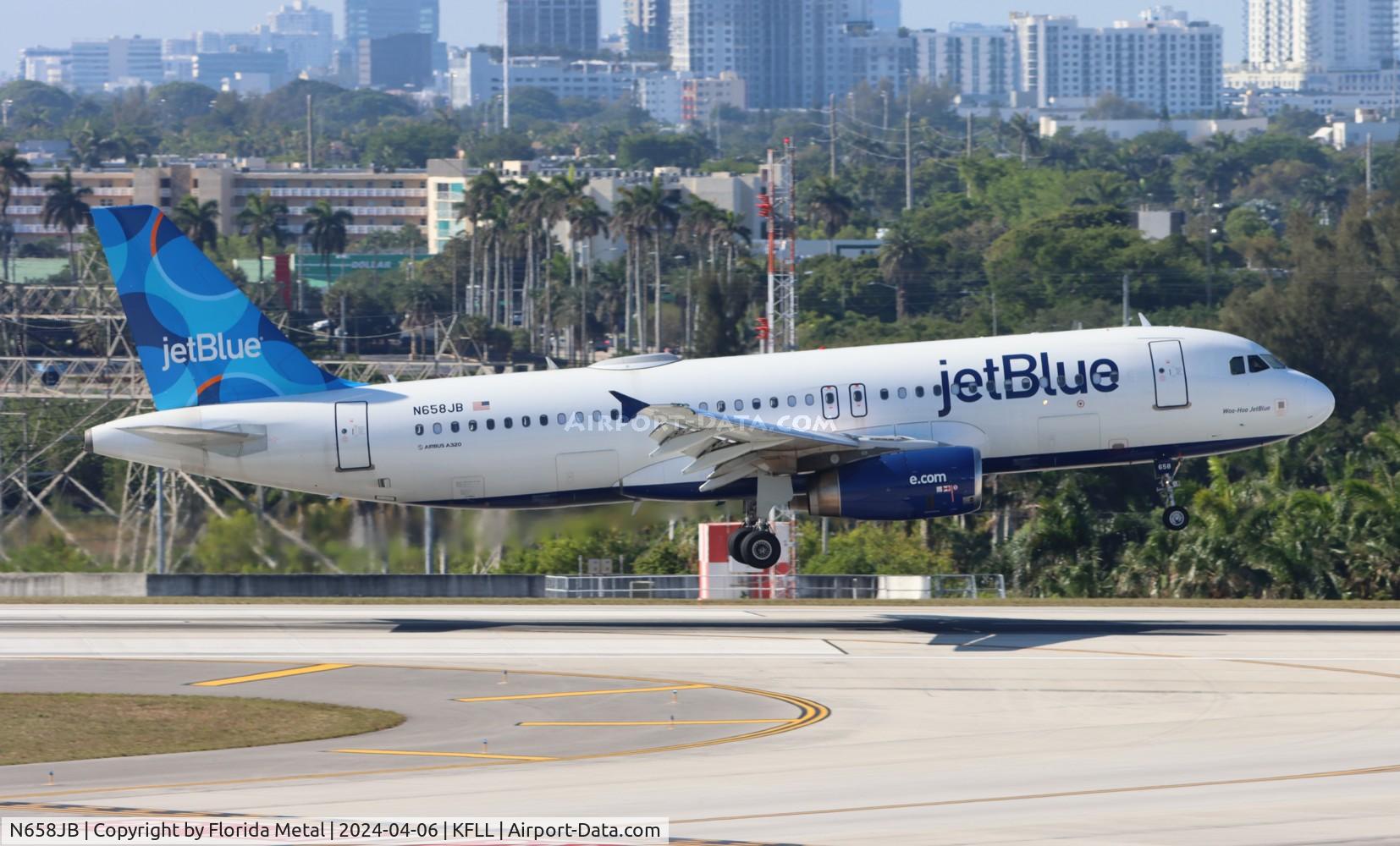 N658JB, 2007 Airbus A320-232 C/N 3150, JBU A320 zx KIN /MKJP-FLL