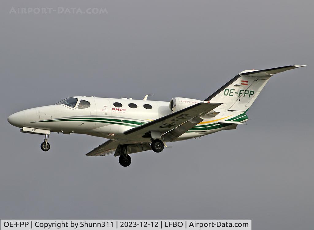 OE-FPP, 2009 Cessna 510 Citation Mustang Citation Mustang C/N 510-0186, Landing rwy 32L