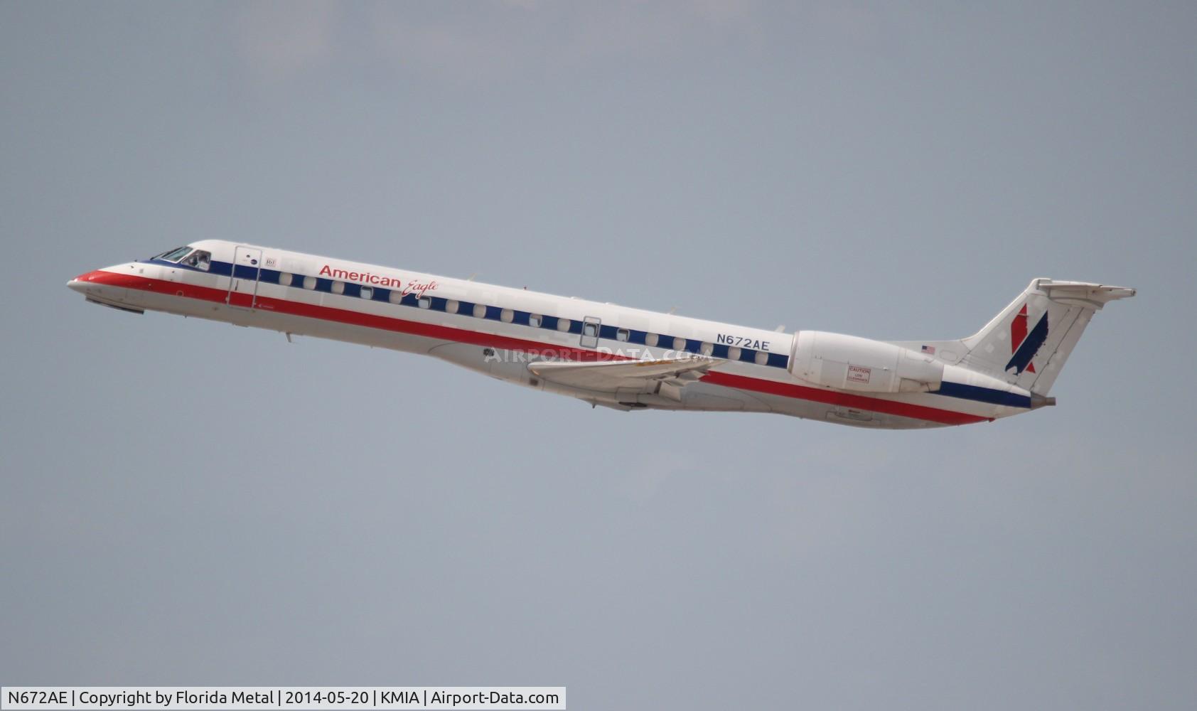 N672AE, 2004 Embraer ERJ-145LR (EMB-145LR) C/N 145794, ENY/AE E145 oc zx MIA-JAX
