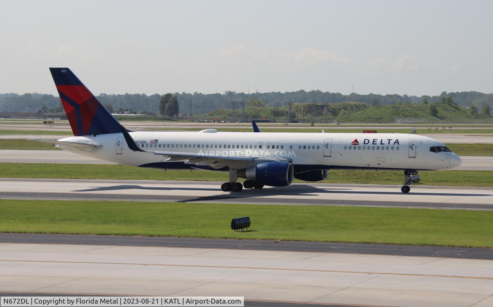 N672DL, 1992 Boeing 757-232 C/N 25977, DAL 752 zx ATL-FLL