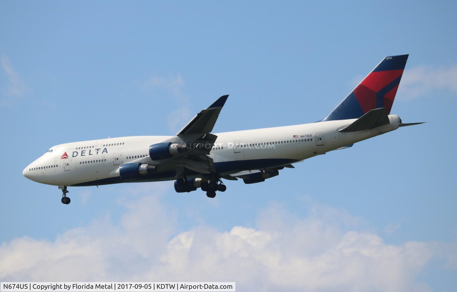 N674US, 1999 Boeing 747-451 C/N 30269, DAL 744 zx ICN /RKSI - DTW
