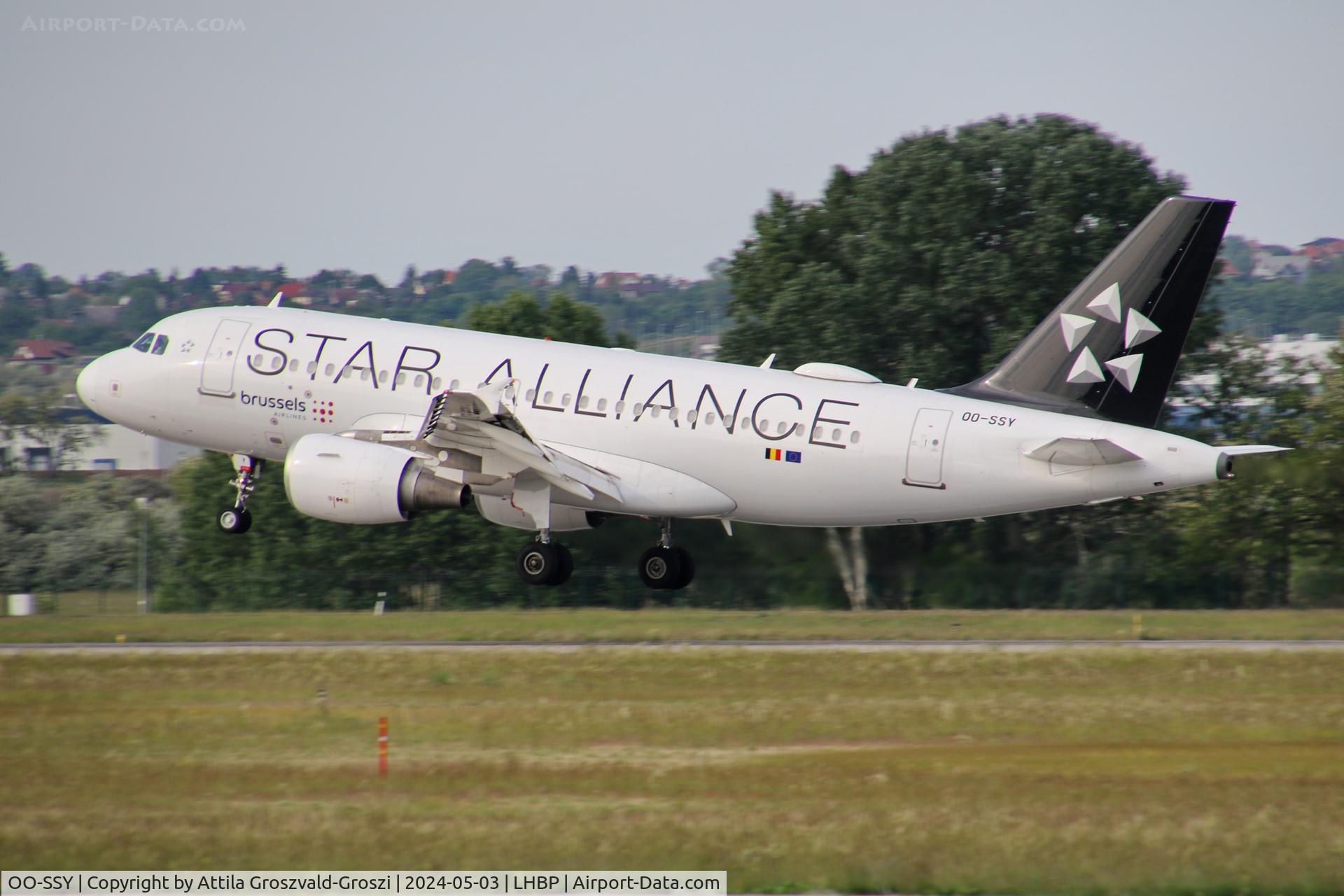 OO-SSY, 2005 Airbus A319-112 C/N 2494, LHBP/BUD - Liszt Ferenc International Airport, Hungary