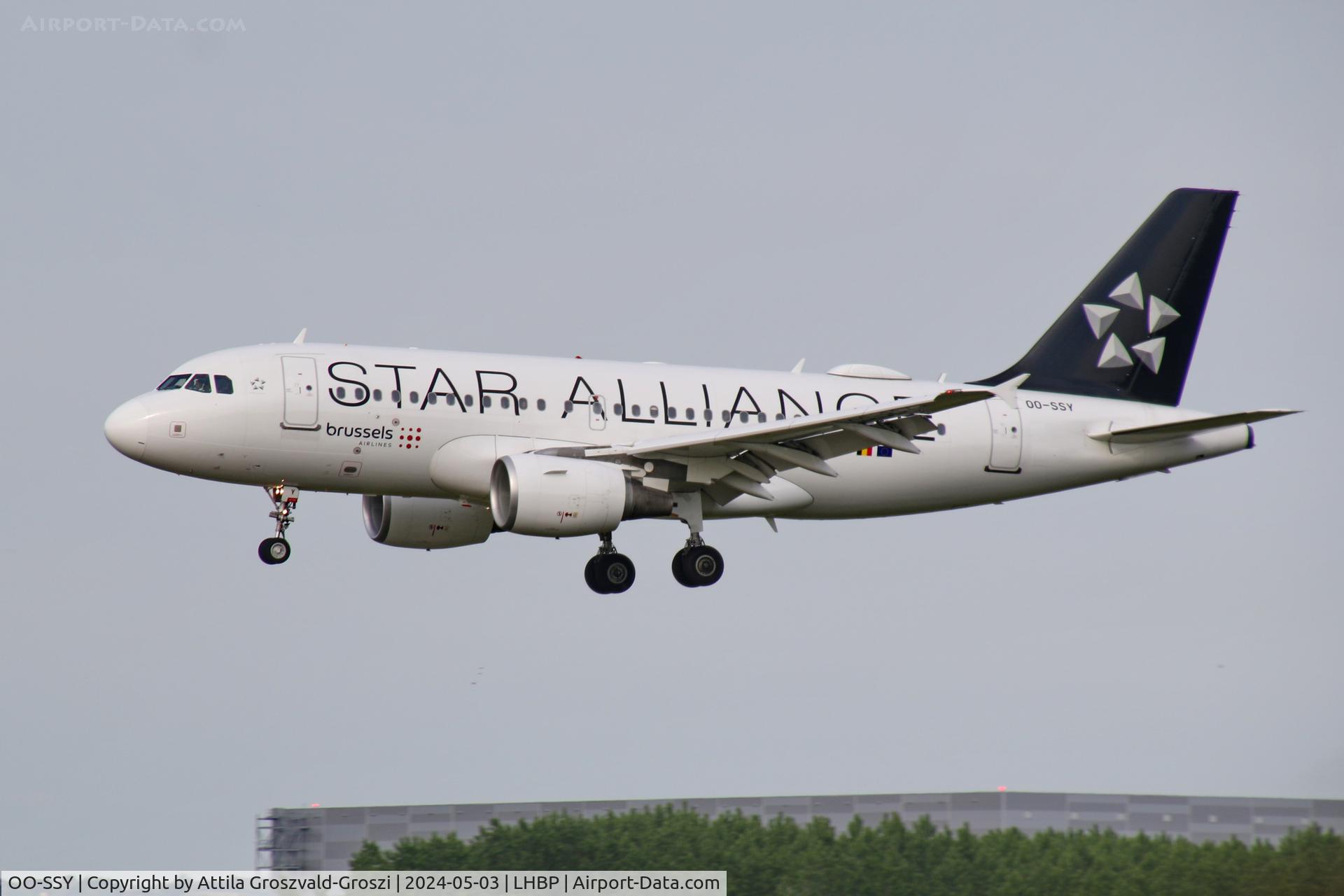 OO-SSY, 2005 Airbus A319-112 C/N 2494, LHBP/BUD - Liszt Ferenc International Airport, Hungary