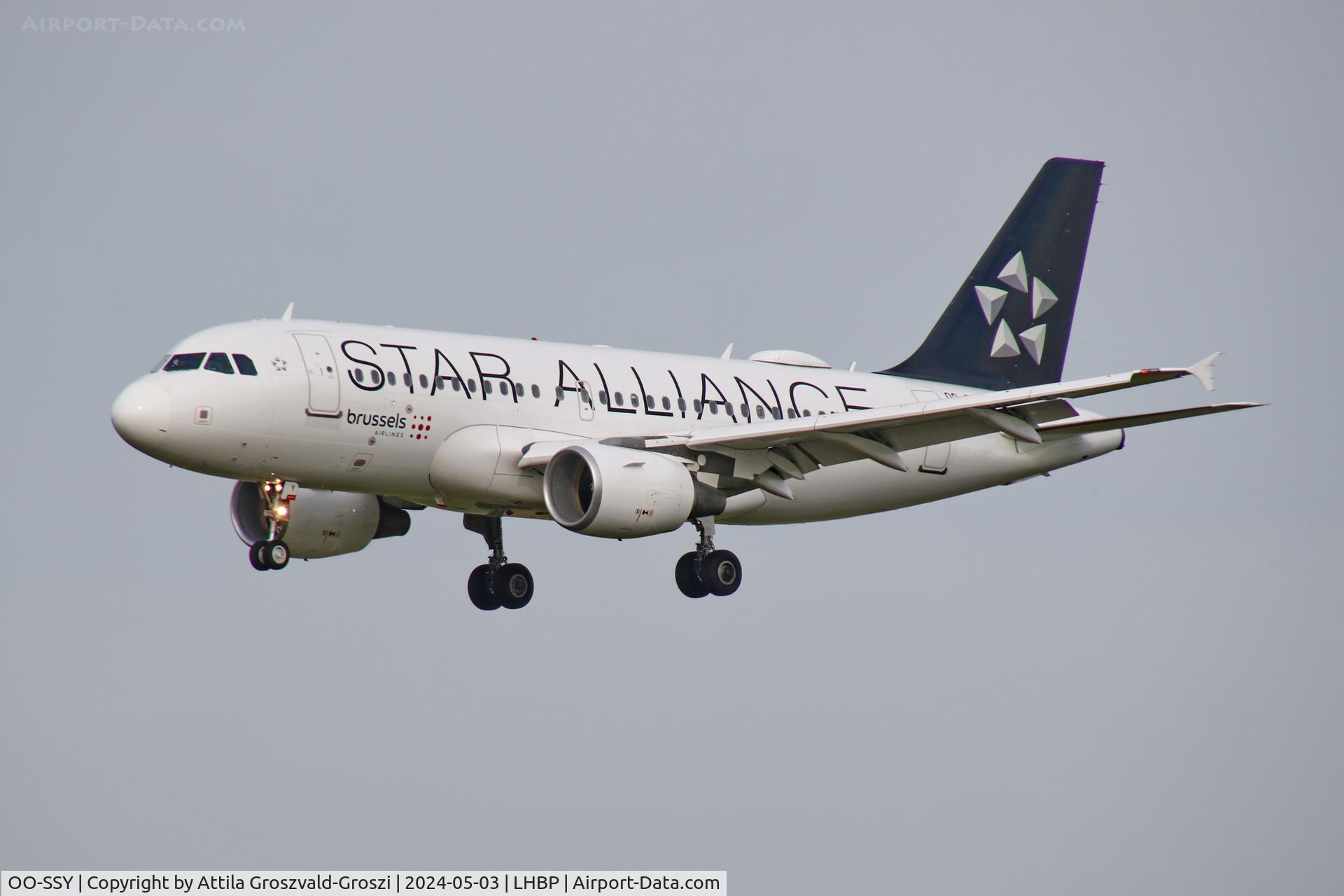 OO-SSY, 2005 Airbus A319-112 C/N 2494, LHBP/BUD - Liszt Ferenc International Airport, Hungary
