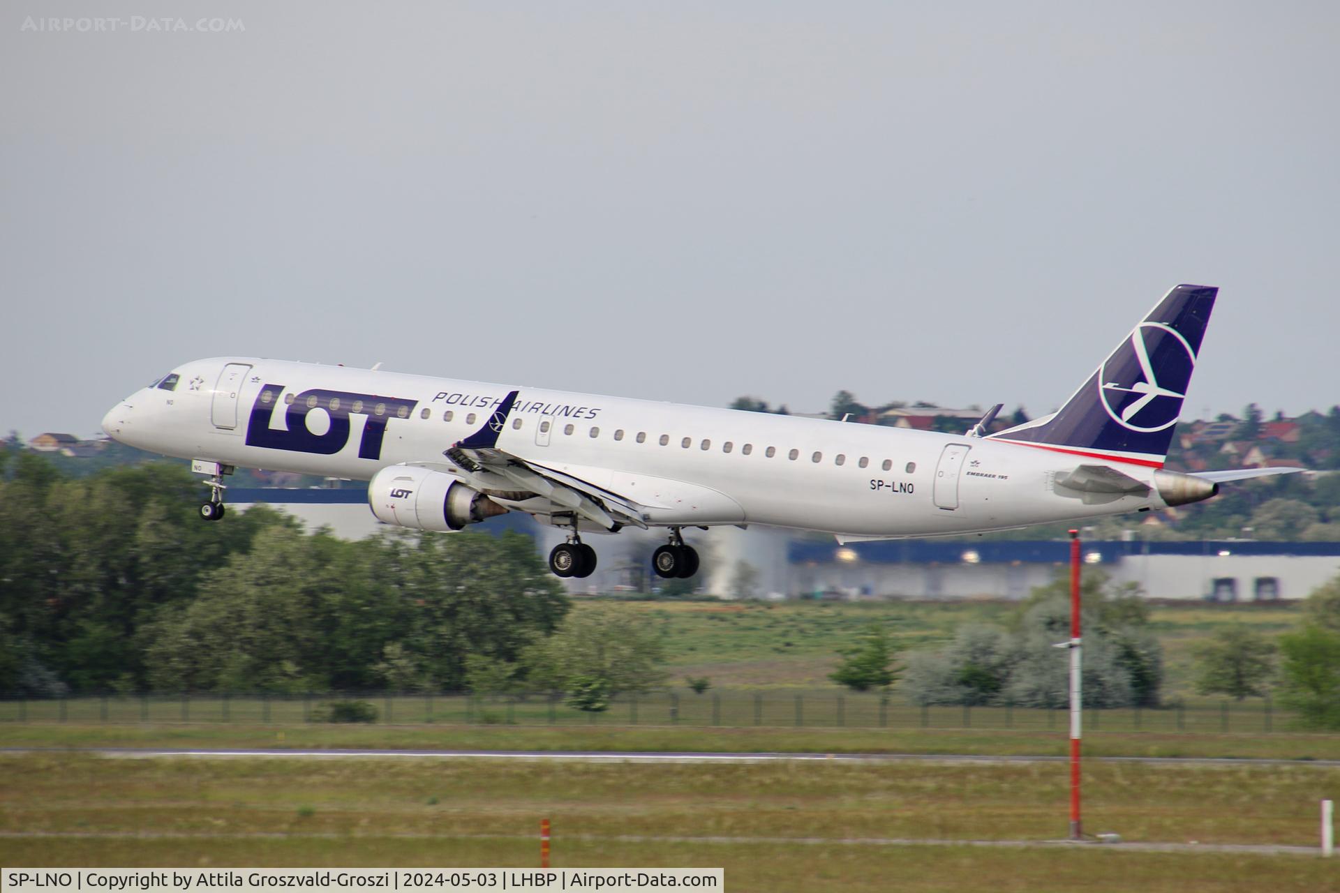 SP-LNO, 2007 Embraer 195LR (ERJ-190-200LR) C/N 19000084, LHBP/BUD - Liszt Ferenc International Airport, Hungary
