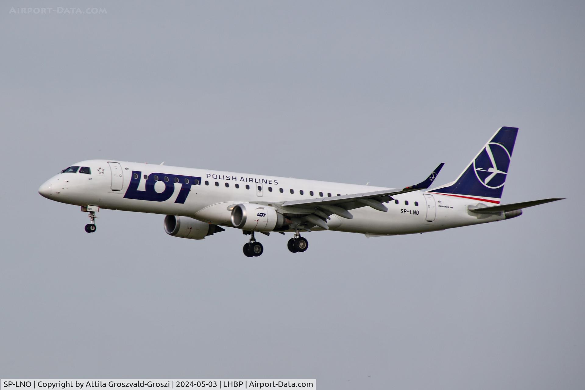 SP-LNO, 2007 Embraer 195LR (ERJ-190-200LR) C/N 19000084, LHBP/BUD - Liszt Ferenc International Airport, Hungary