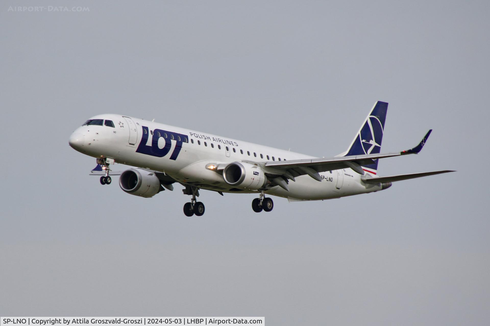 SP-LNO, 2007 Embraer 195LR (ERJ-190-200LR) C/N 19000084, LHBP/BUD - Liszt Ferenc International Airport, Hungary