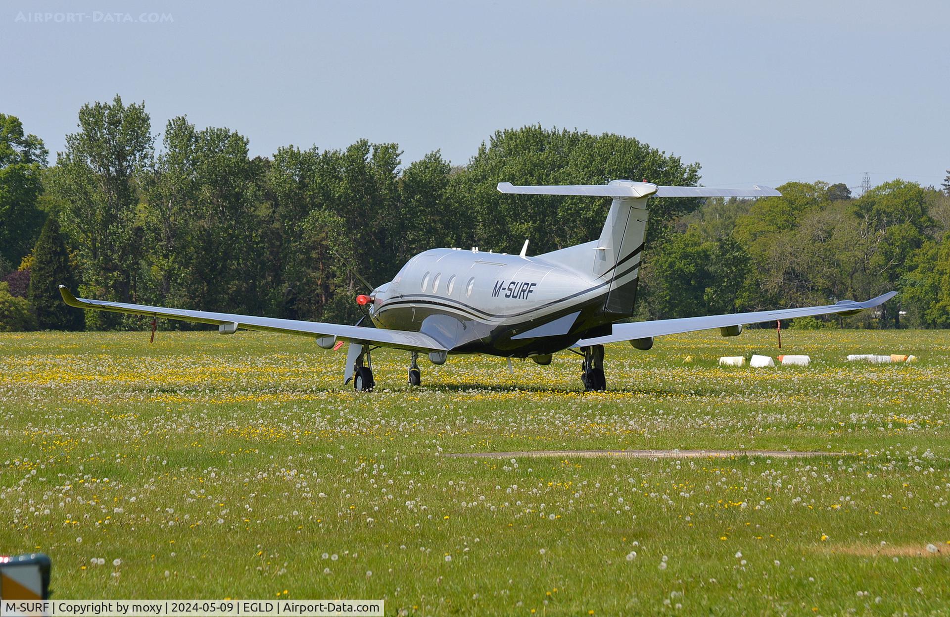 M-SURF, 2009 Pilatus PC-12/47E C/N 1126, Pilatus PC-12/47E at Denham. Ex M-JJTL