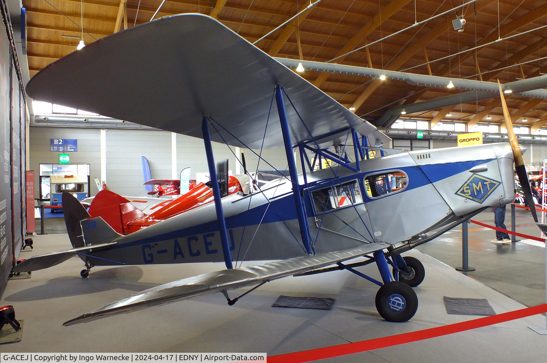 G-ACEJ, 1933 De Havilland DH.83 Fox Moth C/N 4069, De Havilland D.H.83 Fox Moth at the AERO 2024, Friedrichshafen