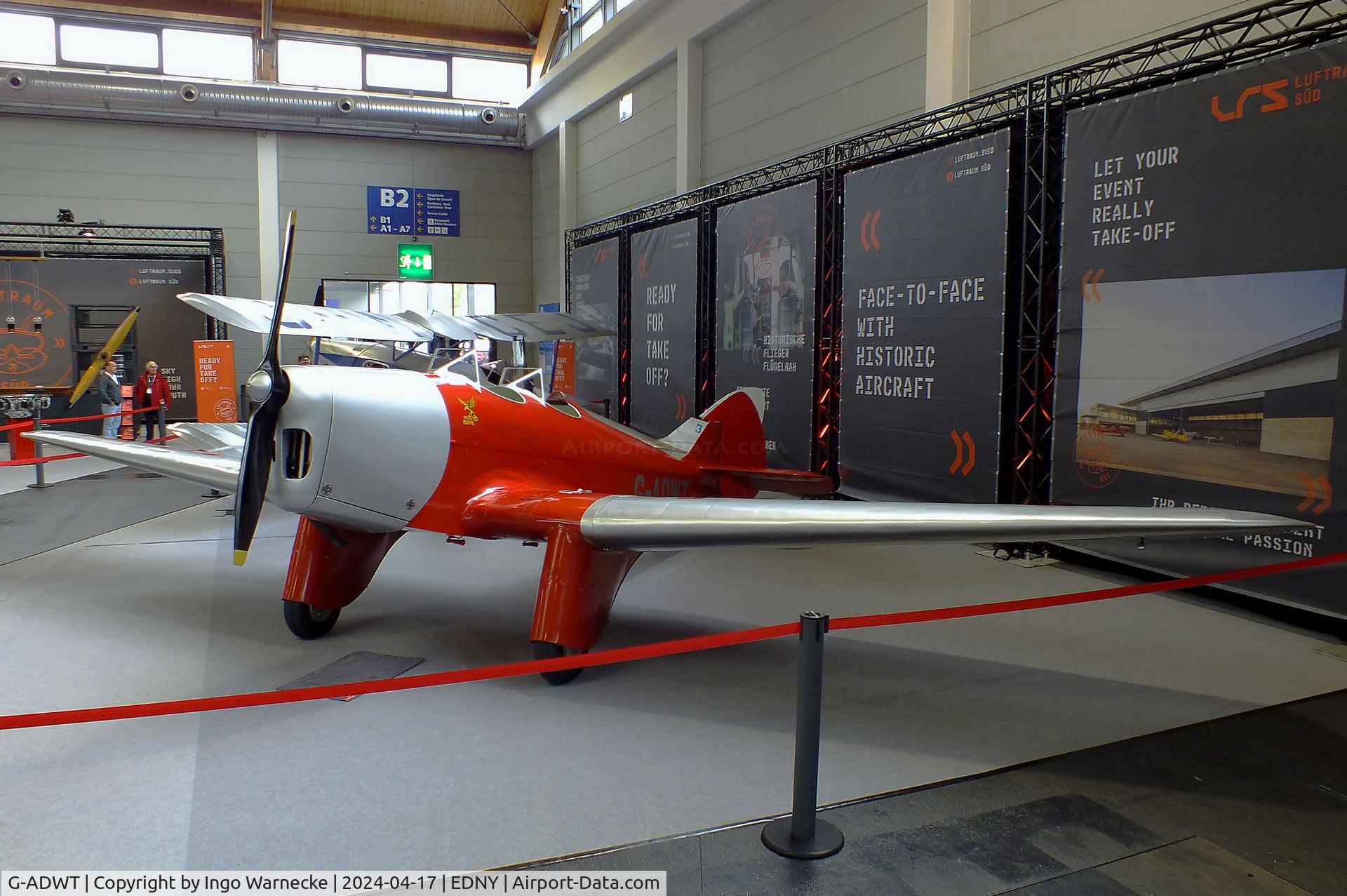 G-ADWT, 1935 Miles M2W Hawk Trainer C/N 215, Miles M.2W Hawk Trainer at the AERO 2024, Friedrichshafen