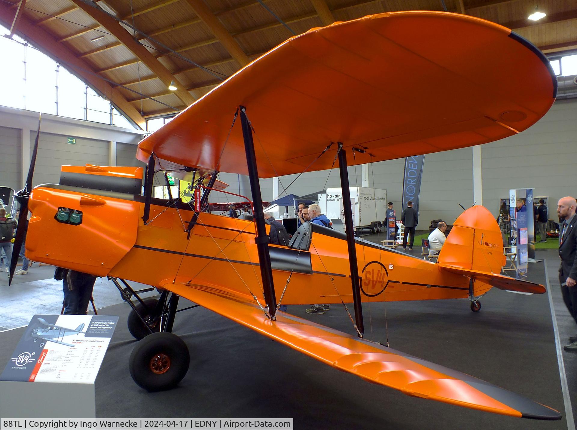 88TL, 2023 Ultralight Concept SV4-RS C/N 76, Ultralight Concept Stampe SV4-RS UL at the AERO 2024, Friedrichshafen