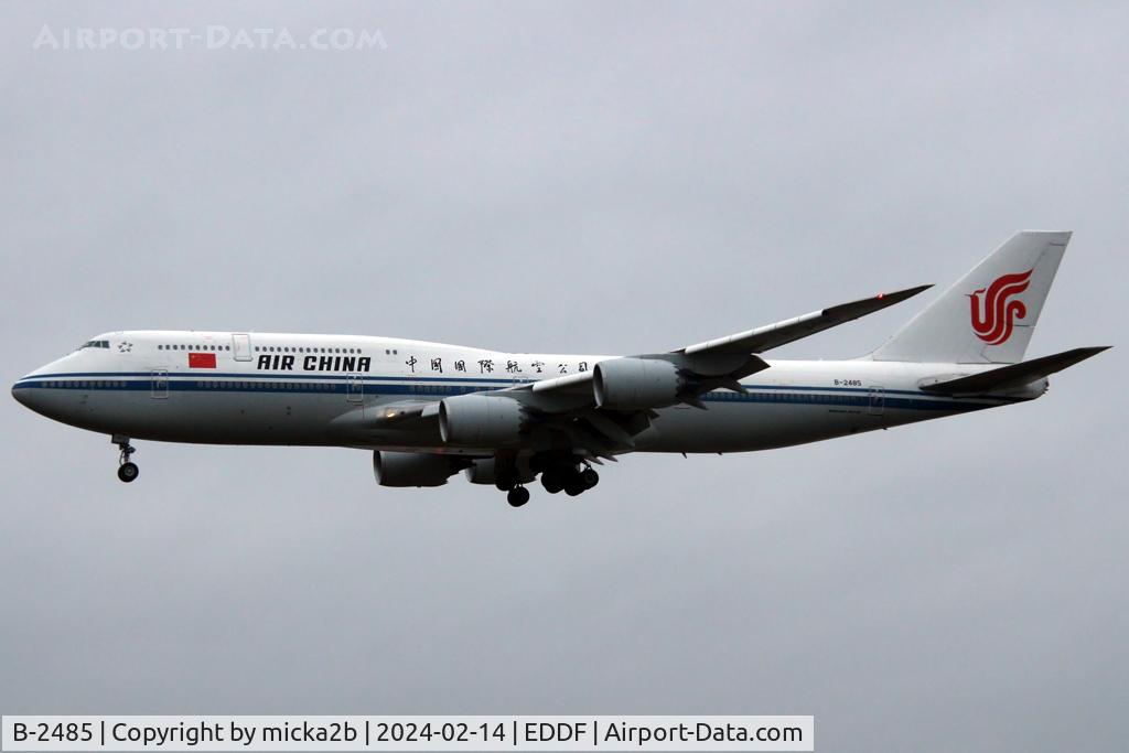 B-2485, 2014 Boeing 747-89L C/N 41191, Landing