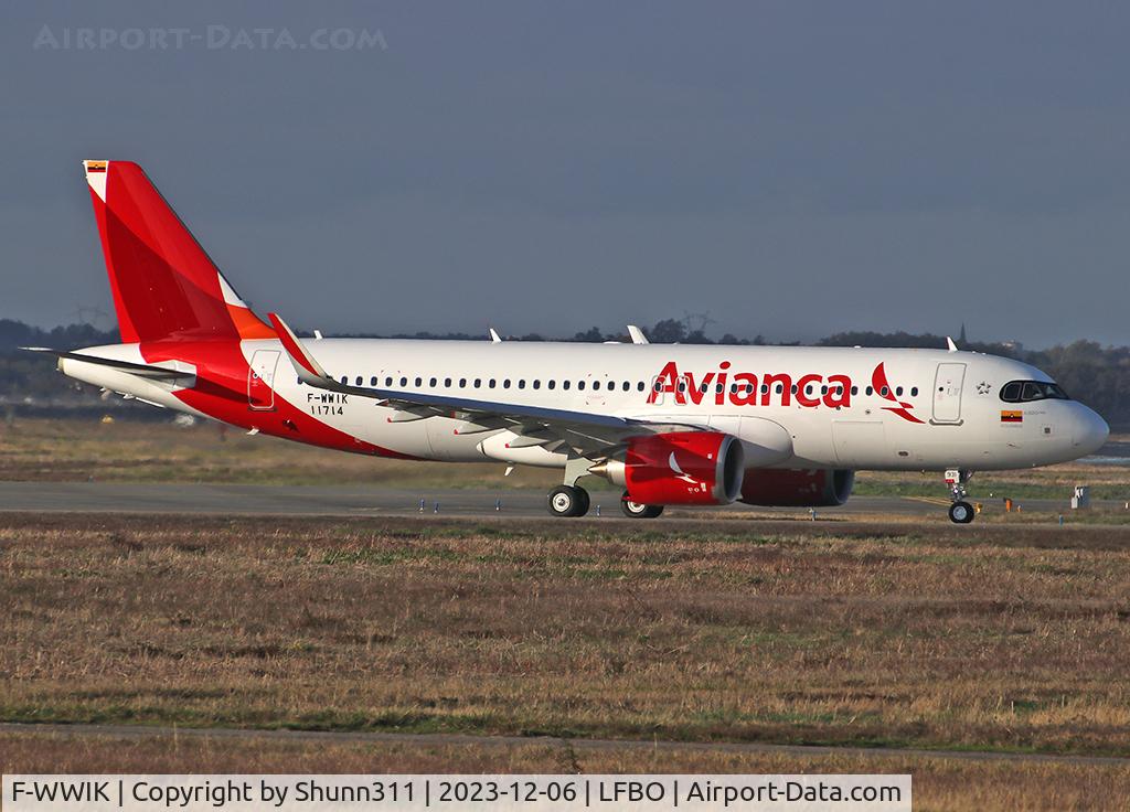 F-WWIK, 2023 Airbus A320-251N C/N 11714, C/n 11714 - To be N931AV