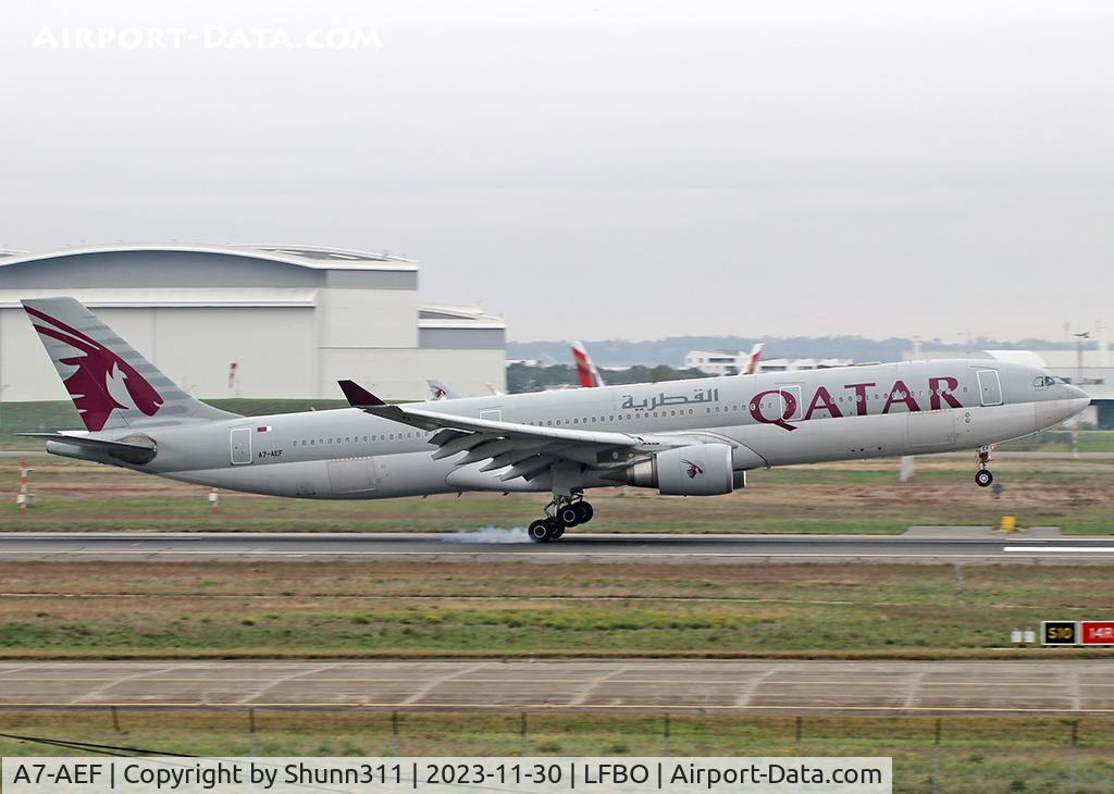 A7-AEF, 2006 Airbus A330-302 C/N 721, Landing rwy 14R