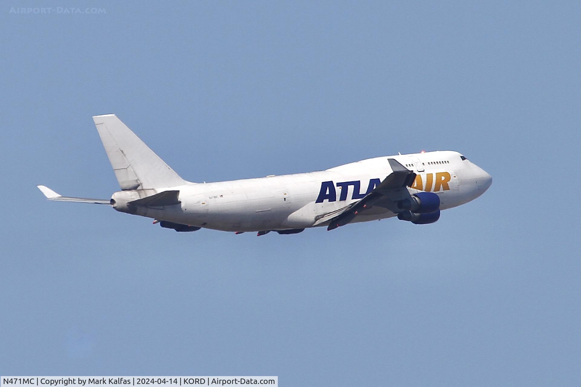 N471MC, 1997 Boeing 747-412 C/N 26557, B744 Atlas Air BOEING 747-412 N471MC GTI8762 ORD-PDX departing 9C KORD