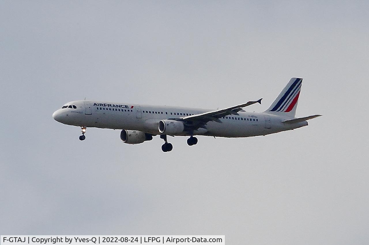 F-GTAJ, 2001 Airbus A321-211 C/N 1476, Airbus A321-211, On final rwy 08R, Roissy Charles De Gaulle airport (LFPG-CDG)