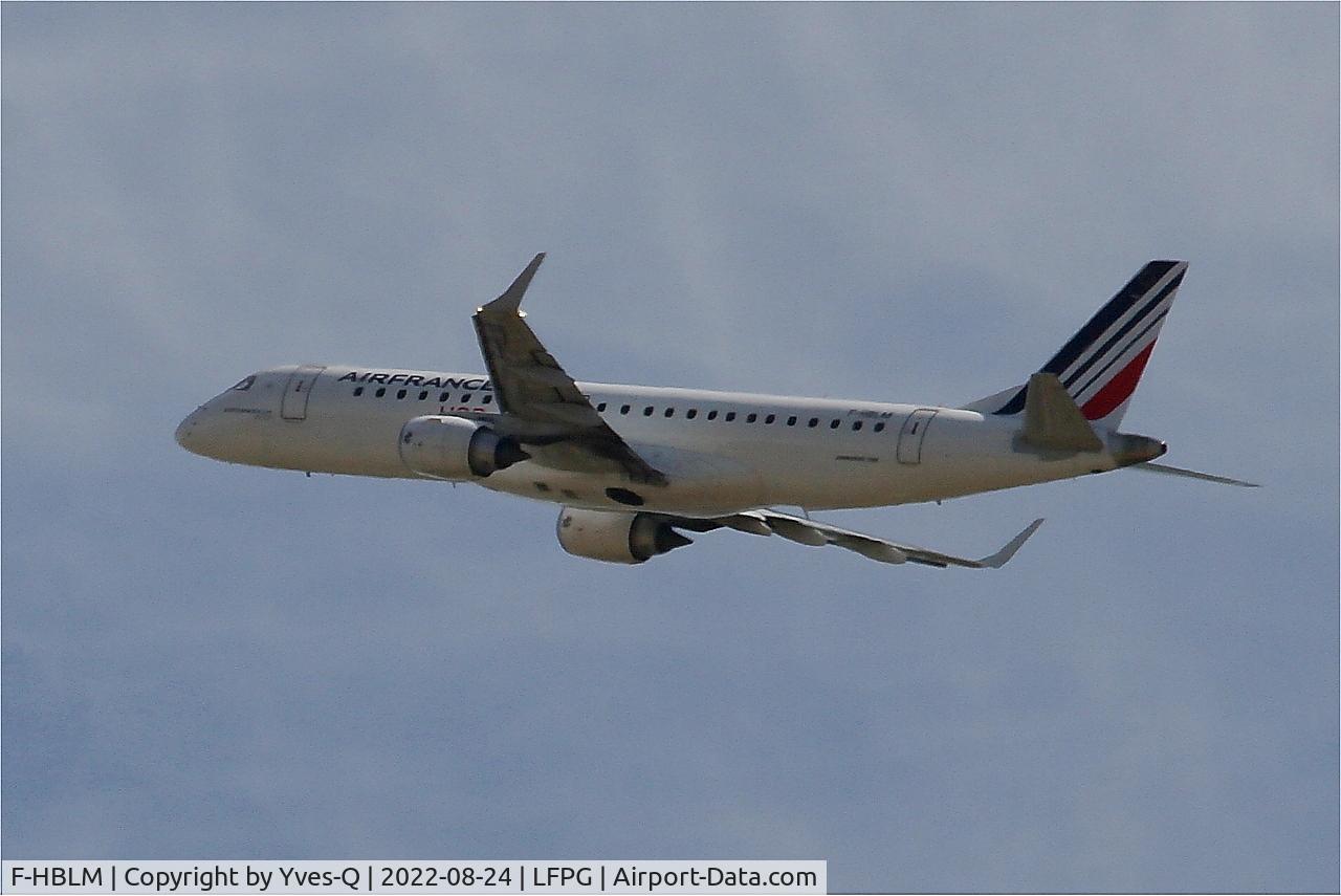 F-HBLM, 2019 Embraer 190STD (ERJ-190-100) C/N 190-00768, Embraer 190STD, Climbing from rwy 08L, Roissy Charles De Gaulle airport (LFPG-CDG)