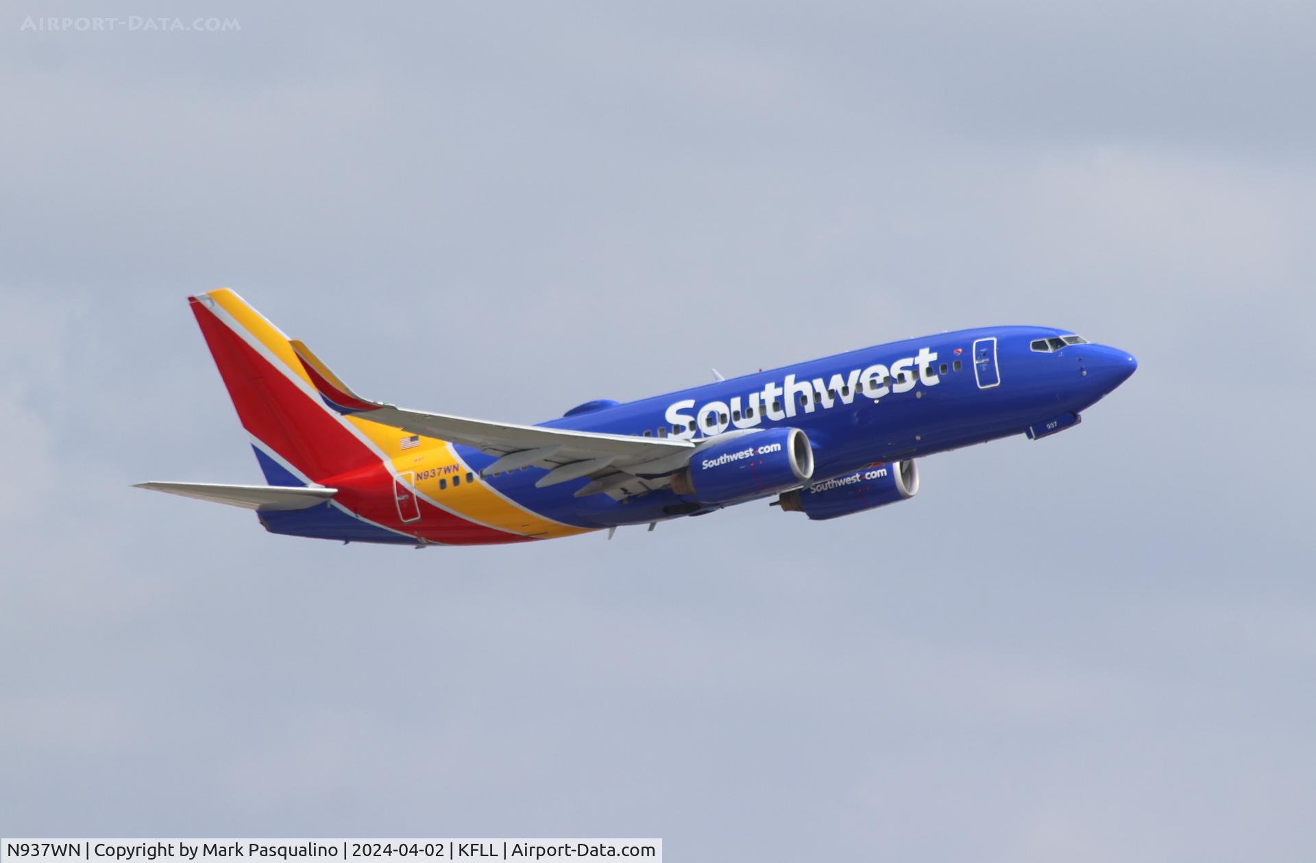 N937WN, 2009 Boeing 737-7H4 C/N 36644, Boeing 737-7H4