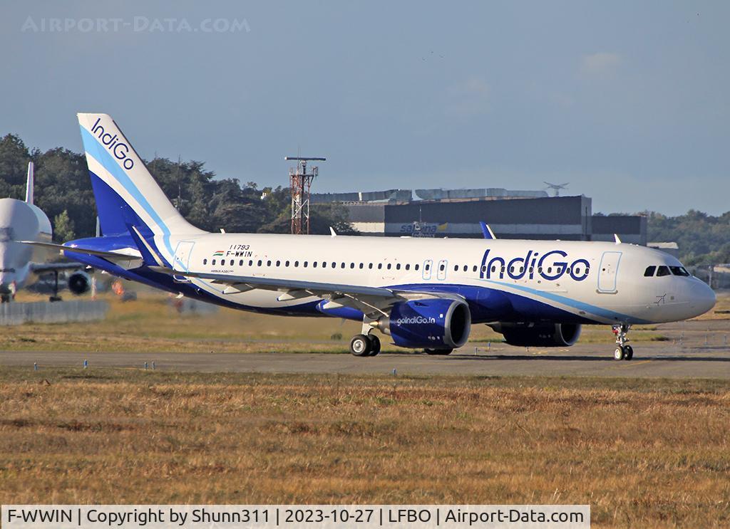 F-WWIN, 2023 Airbus A320-251N C/N 11793, C/n 11793 - To be VT-IQK