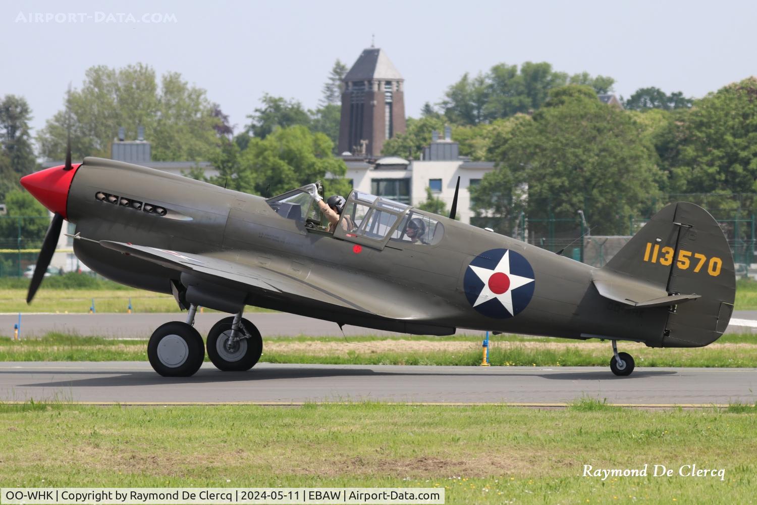 OO-WHK, 1941 Curtiss P-40E Kittyhawk C/N 16786, OO-WHK at Antwerp Airport.
